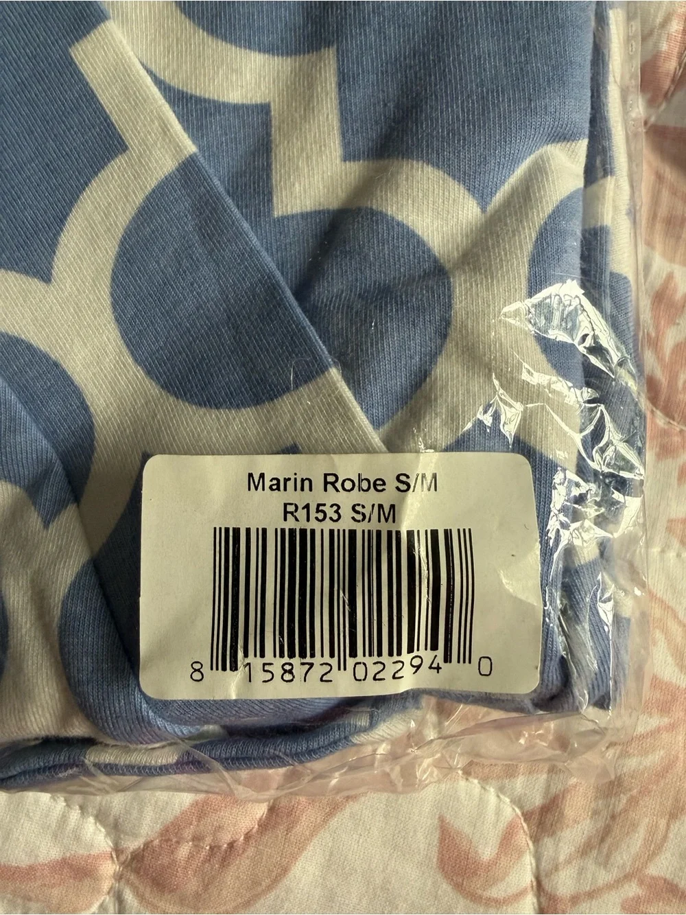 Baby Be Mine Blue and White Maternity Nursing Robe